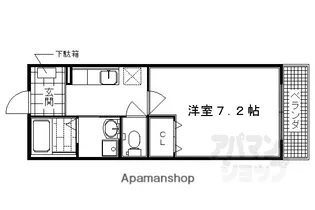 カーサ・セレノ【202号室】の間取り