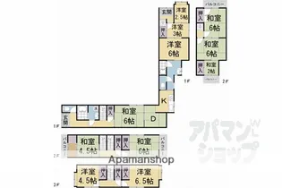 京都府京都市西京区嵐山茶尻町【一戸建】の間取り