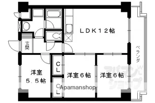 プレミール段町【602号室】の間取り