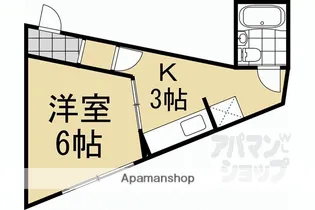 五条グリーンハイツ【301号室】の間取り