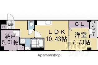 二条城東レジデンス【403号室】の間取り