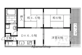 西京極ハイツ【716号室】の間取り