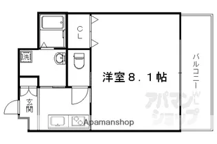 SPEL IN KYO【101号室】の間取り