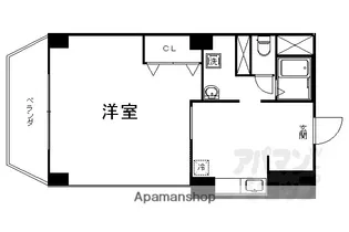 二条プラザ【708号室】の間取り