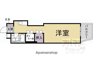 二条プラザ【311号室】の間取り