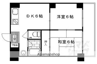 シャトー嵐望II【205号室】の間取り