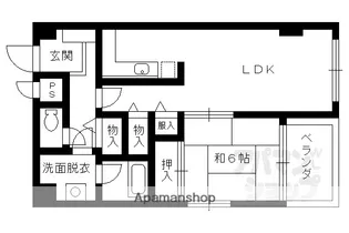 レトロマンションIII【604号室】の間取り