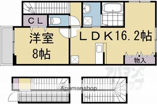 メゾンドヤマダI・II【I301号室】の間取り