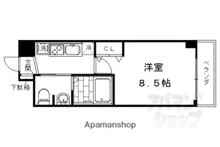 OVEST COURT【4階】の間取り
