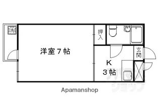 フリーピア鳴滝I【208号室】の間取り