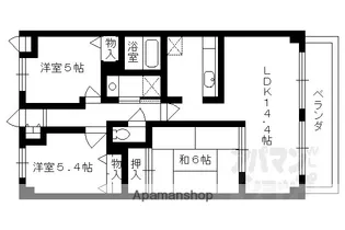 セントフローレンスパレス桂【210号室】の間取り
