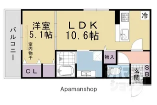 VOGUE京都桂【1階】の間取り