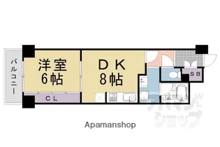 高陽院ハイツ【503号室】の間取り