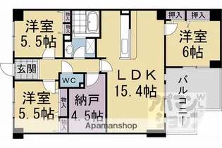 サンシティ桂坂参番館【719号室】の間取り