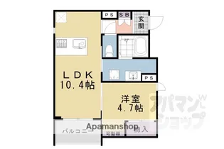FORESTMAISON堀川御池【103号室】の間取り