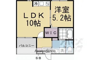 アサヒテラスひかり【102号室】の間取り