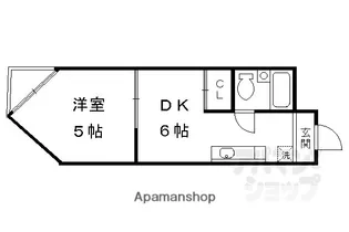 ベール太秦【2B号室】の間取り