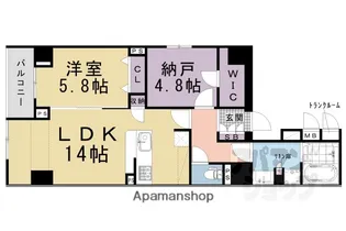 CALM河原町二条【303号室】の間取り