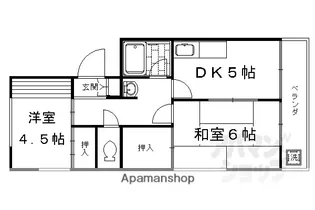 マンション山村荘【201号室】の間取り