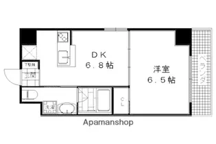 京都府京都市右京区西京極畔勝町【マンション】の間取り