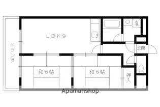 ロアールハイツ【403号室】の間取り