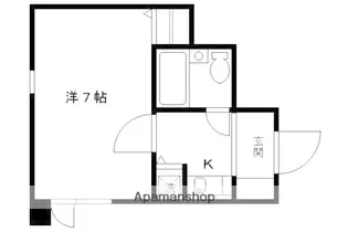 スタジオーネ桂【4階】の間取り