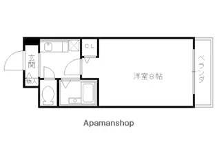 WEST VILLA OIKE【5階】の間取り