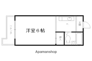 コーポラス音戸山【201号室】の間取り
