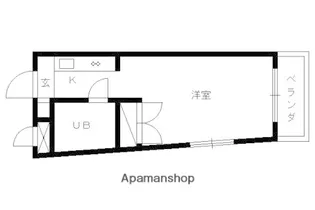 第46長栄MKフレグランス桂【107号室】の間取り