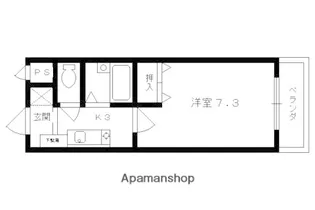シェリーカラー【207号室】の間取り