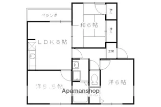 オークヒル【207号室】の間取り