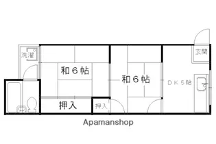御陵ハイツ【11号室】の間取り