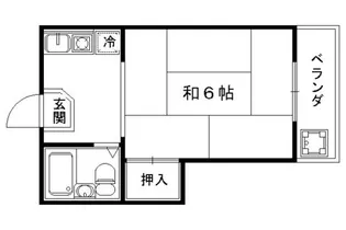 コーポ松井【203号室】の間取り