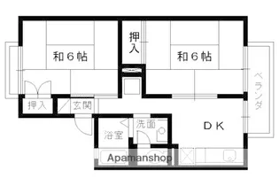 セジュールPOPO【203号室】の間取り