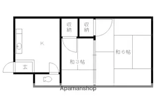南大入荘【26号室】の間取り