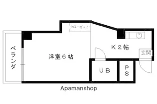 ライブカントリーエイト【406号室】の間取り
