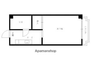 VERVE KYOTO【307号室】の間取り