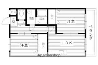 エザンス豊田【303号室】の間取り