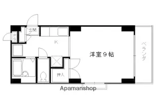 京都府京都市右京区西院清水町【マンション】の間取り