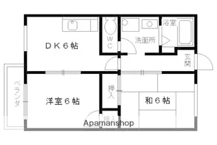 コーポグレース【101号室】の間取り