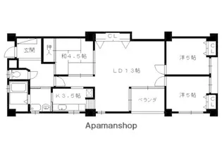 TWINKLECOURT桂EAST【203号室】の間取り