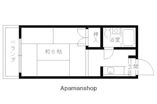 ハイツヤマブキ【106号室】の間取り
