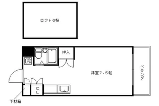 アサヒハイツ【401号室】の間取り