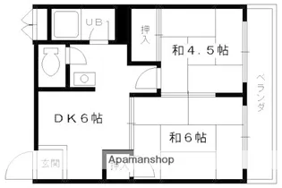 メゾン嵯峨の道【307号室】の間取り