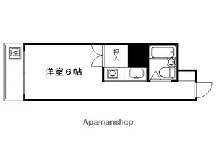 ヴィラ椙ヶ本【405号室】の間取り