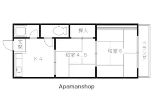 かなめの館【202号室】の間取り