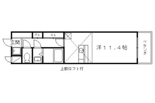 パラディース竹宇【306号室】の間取り