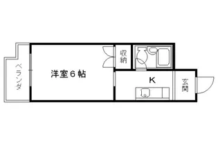 リバーサイド白川【303号室】の間取り