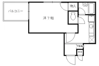 GRAFFITI MATSUI【103号室】の間取り