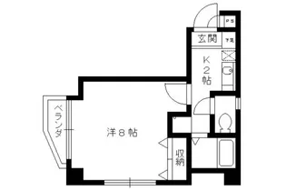 嵐山りんくぱずる【306号室】の間取り